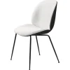 GUBI Beetle chair, matt black - black - Light Boucle 001