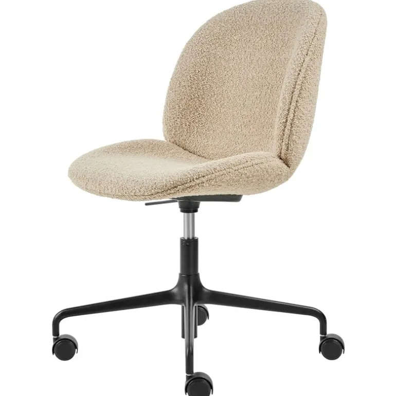 GUBI Beetle meeting chair w/ castors, height-adjust., Karakorum 003