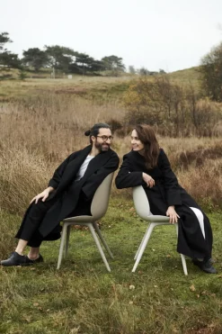 GUBI Beetle Outdoor dining chair, new beige