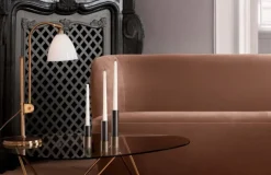 GUBI Bestlite BL1 table lamp, brass - bone china