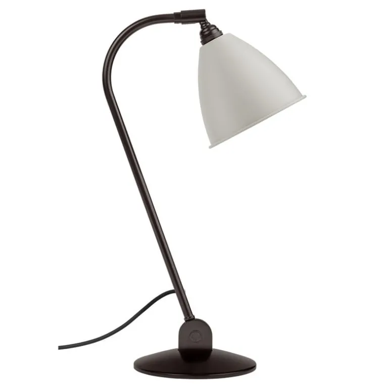 GUBI Bestlite BL2 table lamp, black brass - classic white