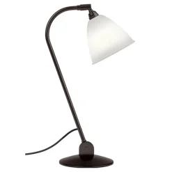 GUBI Bestlite BL2 table lamp, black brass - bone china