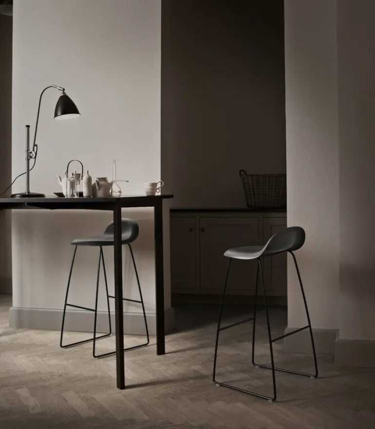 GUBI Bestlite BL1 table lamp, chrome - black