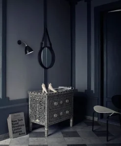 GUBI Bestlite BL7 wall lamp, brass - black semi matt