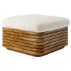 GUBI Bohemian 72 ottoman, rattan - Diagonal Boucle 007