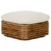 GUBI Bohemian 72 ottoman, rattan - Chevron FR 002