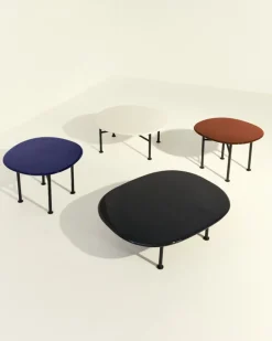 GUBI Carmel coffee table, 87,5 x 70 cm, black - midnight black