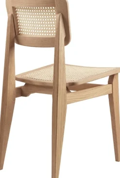 GUBI C-Chair, cane - oiled oak