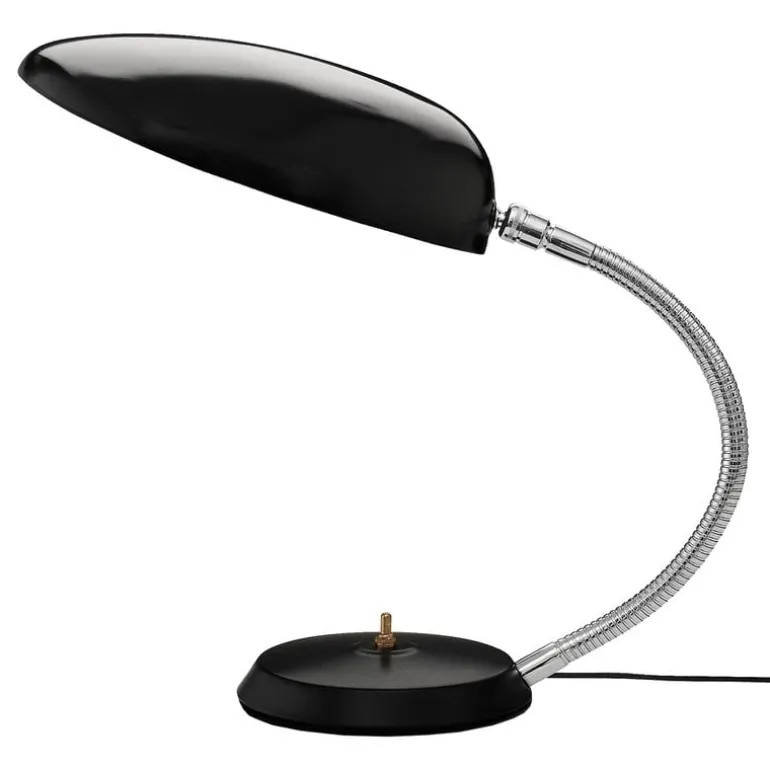 GUBI Cobra table lamp, black semi matt