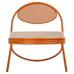 GUBI Copacabana lounge chair, orange - Limonta Leslie 40