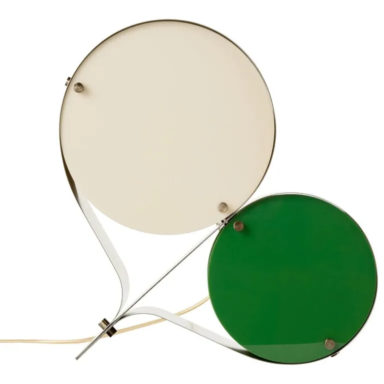 GUBI Coppia table lamp, steel, ivory - clover