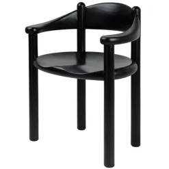 GUBI Daumiller armchair, black stained pine
