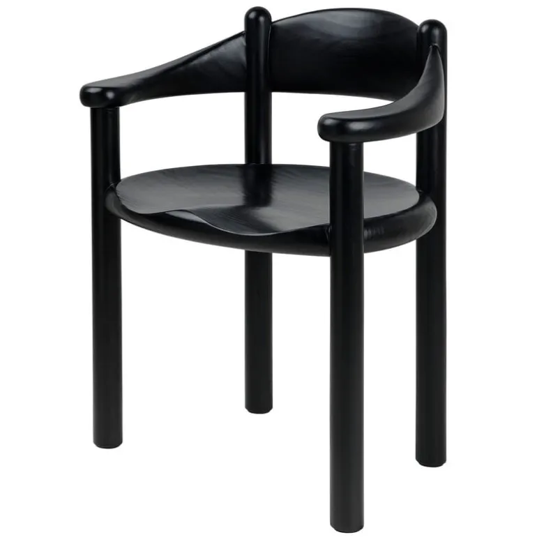 GUBI Daumiller armchair, black stained pine