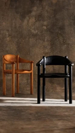 GUBI Daumiller armchair, black stained pine