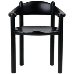GUBI Daumiller armchair, black stained pine
