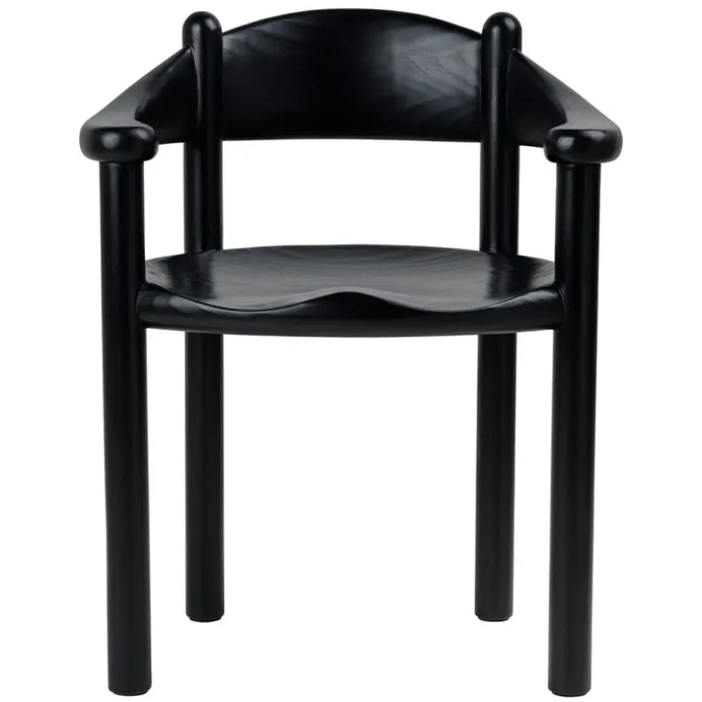 GUBI Daumiller armchair, black stained pine