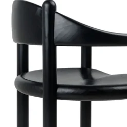GUBI Daumiller armchair, black stained pine