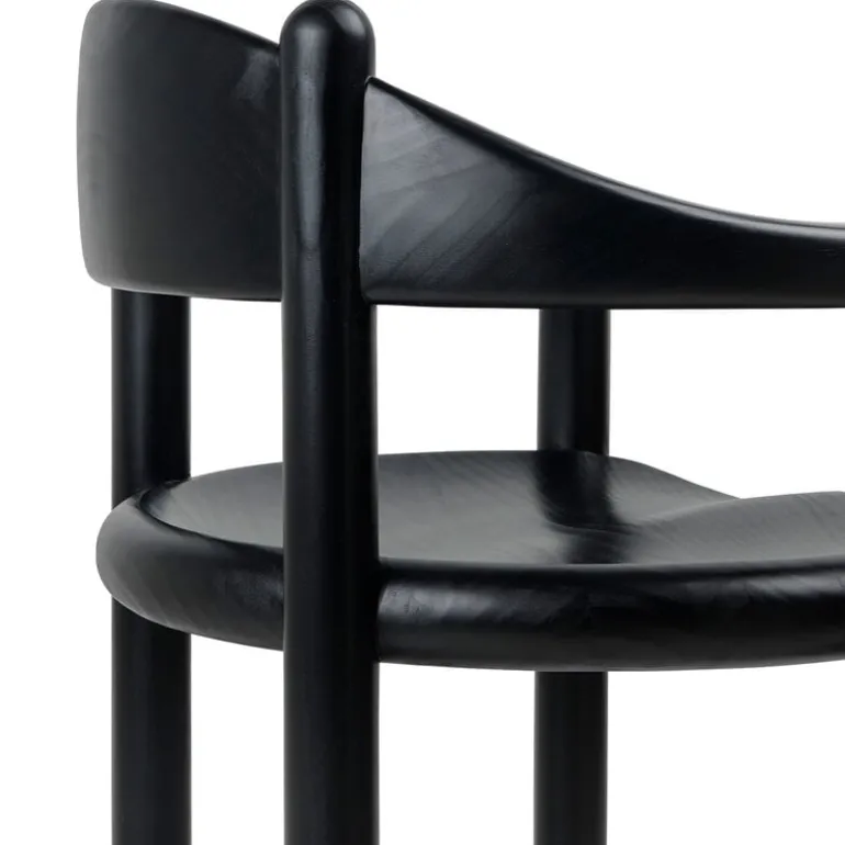 GUBI Daumiller armchair, black stained pine