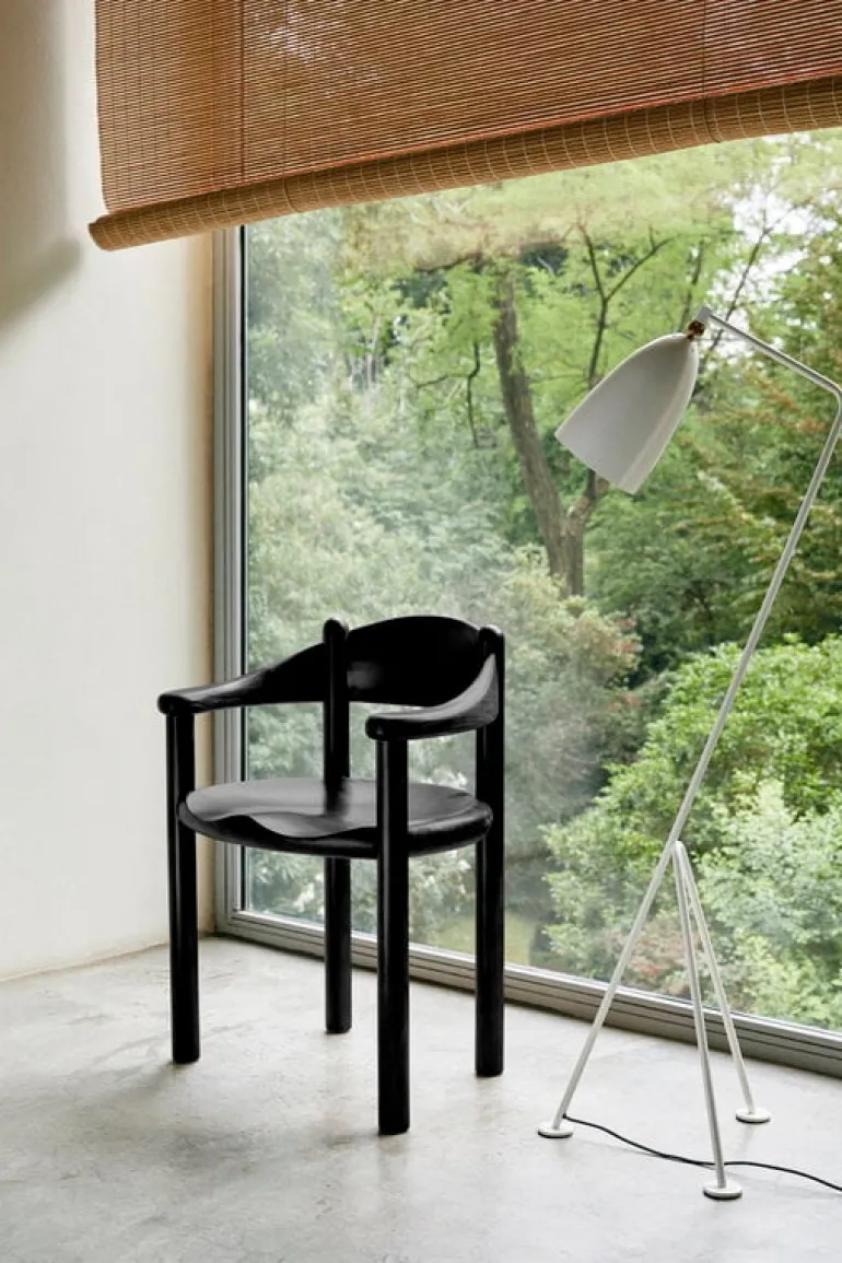 GUBI Daumiller armchair, black stained pine