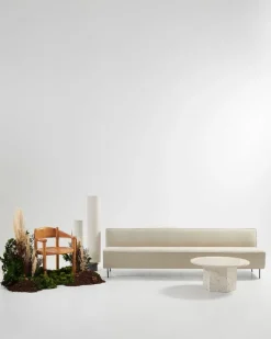 GUBI Daumiller armchair, golden pine