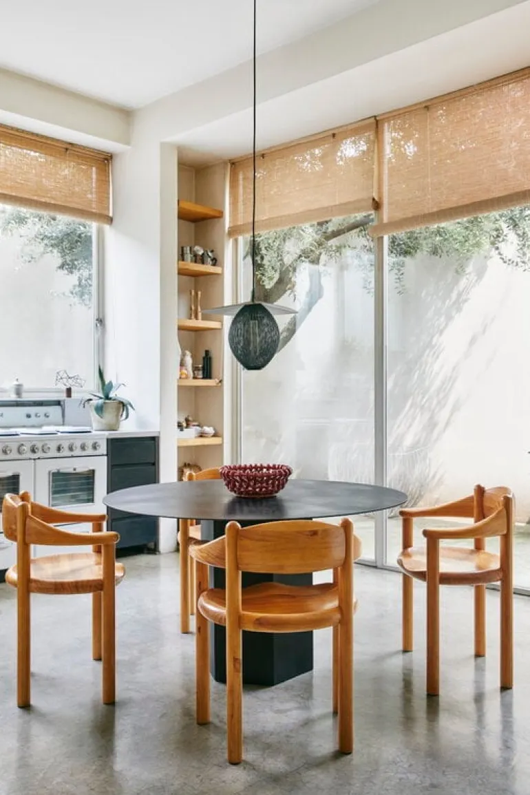 GUBI Daumiller armchair, golden pine