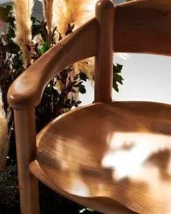 GUBI Daumiller armchair, golden pine