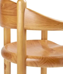 GUBI Daumiller armchair, golden pine