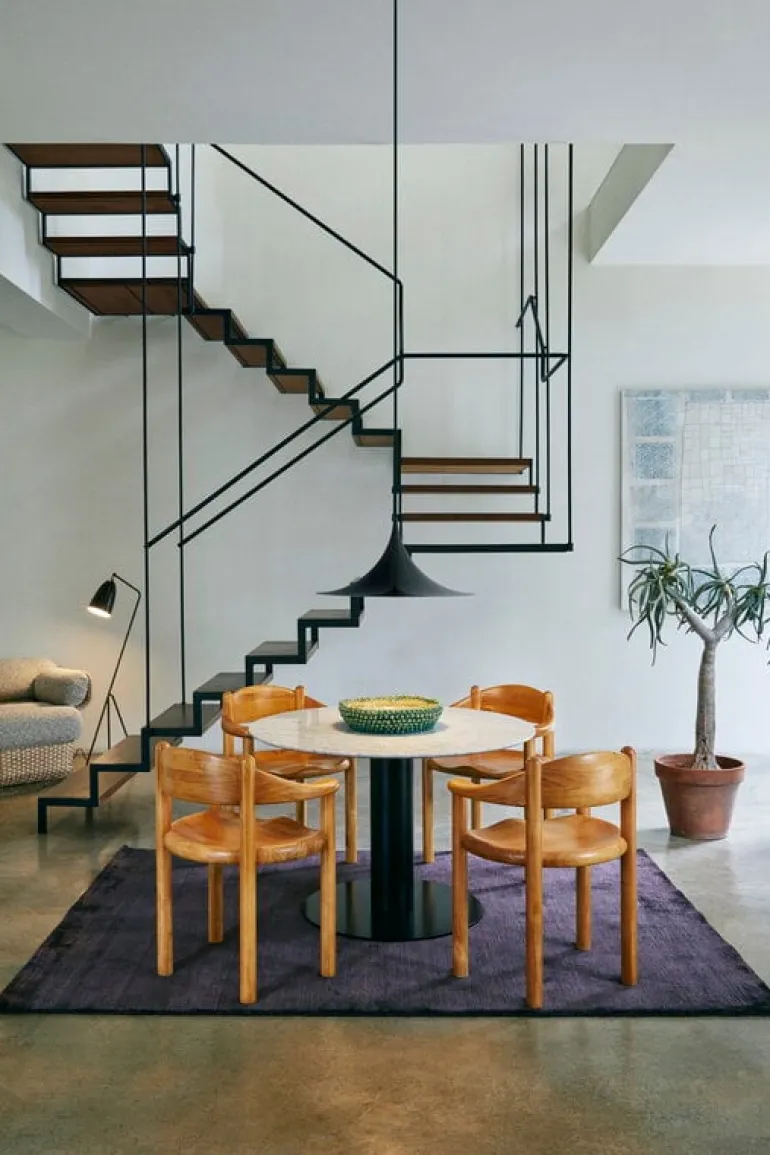 GUBI Daumiller armchair, golden pine