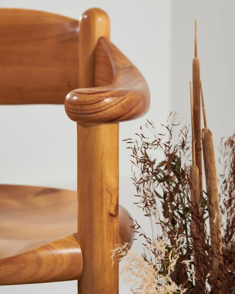 GUBI Daumiller armchair, golden pine