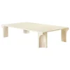 GUBI Doric coffee table, 140 x 80 cm, neutral white travertine