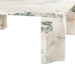 GUBI Doric coffee table, 80 x 80 cm, electric grey limestone