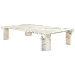 GUBI Doric coffee table, 140 x 80 cm, electric grey limestone