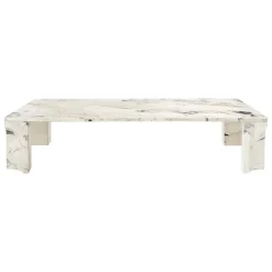 GUBI Doric coffee table, 140 x 80 cm, electric grey limestone