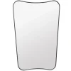 GUBI F.A. 33 mirror, 54 x 80 cm, black brass