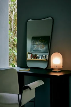 GUBI F.A. 33 mirror, 54 x 80 cm, black brass