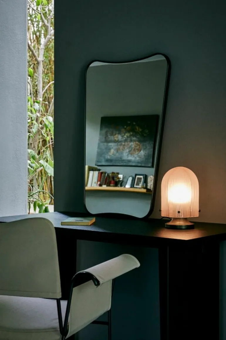 GUBI F.A. 33 mirror, 54 x 80 cm, black brass