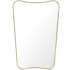 GUBI F.A. 33 mirror, 54 x 80 cm, polished brass