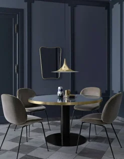 GUBI F.A. 33 mirror, 54 x 80 cm, polished brass