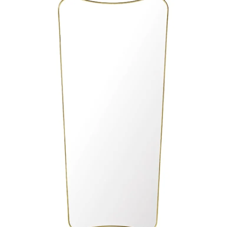 GUBI F.A. 33 mirror, 70 x 146 cm, polished brass