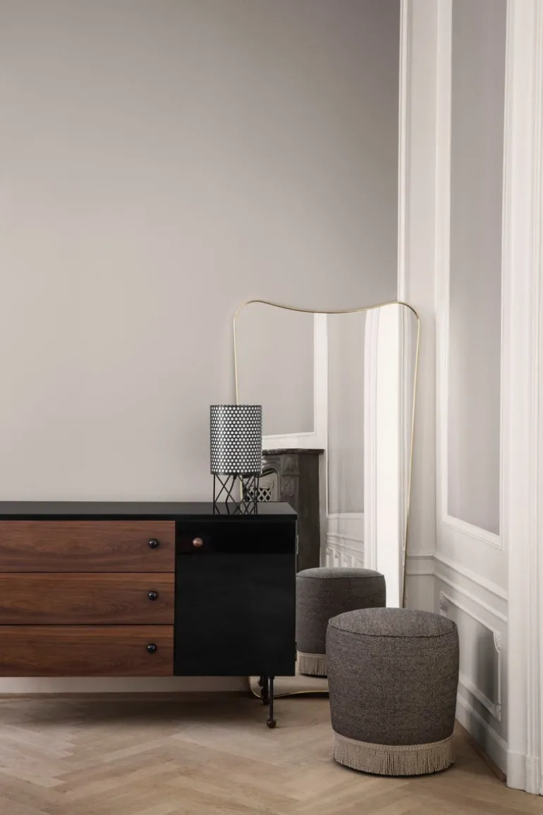 GUBI F.A. 33 mirror, 70 x 146 cm, polished brass