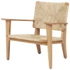 GUBI F-Chair Outdoor lounge chair, natural - teak