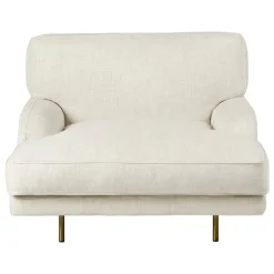 GUBI Flaneur lounge chair, antique brass - Indianskop 15