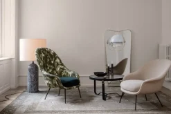 GUBI Gravity table lamp, large, grey marble - canvas