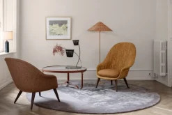 GUBI Gravity table lamp, large, grey marble - canvas