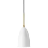 GUBI Gräshoppa pendant, alabaster white, glossy
