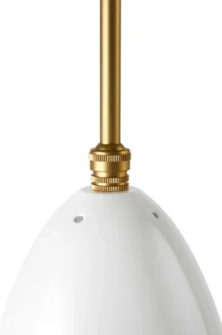 GUBI Gräshoppa pendant, alabaster white, glossy