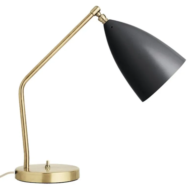 GUBI Gräshoppa table lamp, black semi matt