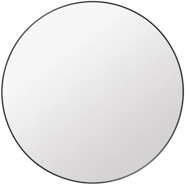 GUBI Gubi mirror, black brass