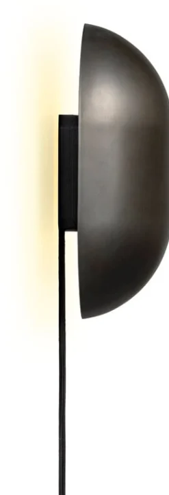 GUBI Howard wall lamp, gunmetal brass