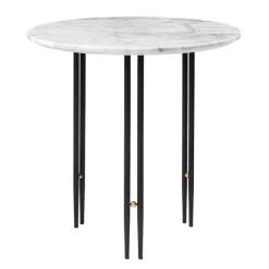 GUBI IOI coffee table, 50 cm, black - white marble